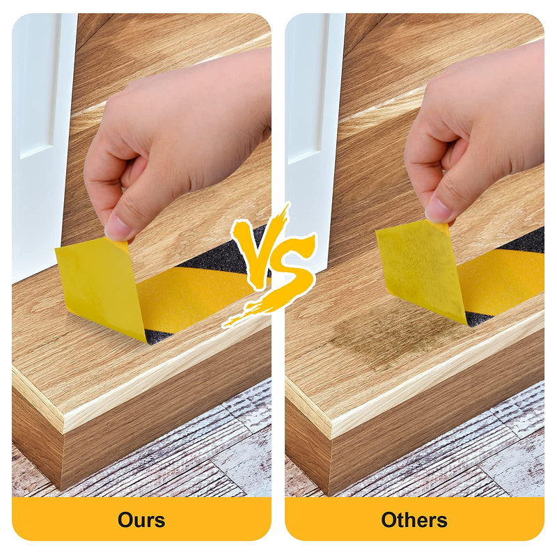 Qingluan Anti Slip Tape, Safety Non Slip Tape Outdoor Waterproof, High Adhesive Grip Tape for Stairs, Tread Step, Ramp, Skateboard, Caution to Keep from Slipping (Yellow/Black, 2 Inch x 33 Foot) 2 Inch x 33 Feet Yellow