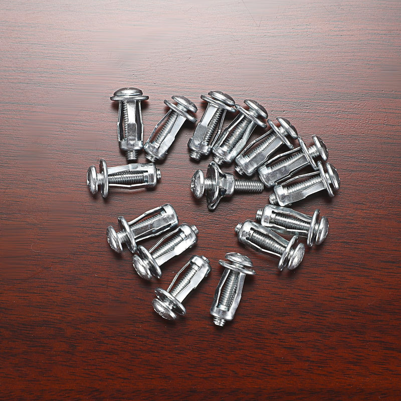 [Australia - AusPower] - OwnMy 15PCS M4 x 20 Hollow Door Anchors and Screws Hollow Wall Anchors Metal Cavity Fixing Jack Nuts, Hollow Door Anchors Petal Nuts Expansion Nut for Wall Metal Sheet Plastic Sheet 