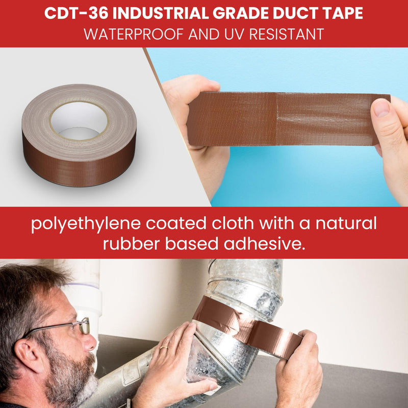 [Australia - AusPower] - GGR Supplies T.R.U. CDT-36 Industrial Grade Duct Tape. Waterproof and UV Resistant. Multiple Colors Available. 60 Yards. (Black, 1/2 in.) Black 1/2 in. 