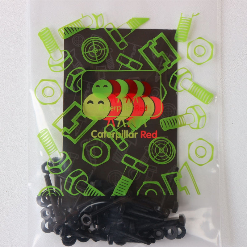 [Australia - AusPower] - 20 x Black Pan Head Screws Polypropylene (PP) Plastic Nuts and Bolts, M3 x 20mm, Washers, (3/32 x 25/32 in) 