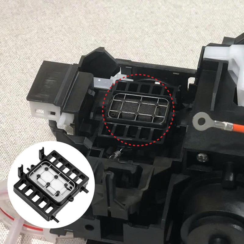 [Australia - AusPower] - L1800 DTF Printhead Cap Top, Waste Ink Pad Capping Station Compatible with Epson R1390 L1800 1390 1400 1430 1500W Original Printer UV, Sponge Pump Cleaning Unit Parking Lot Hat Stack Replacement Parts 