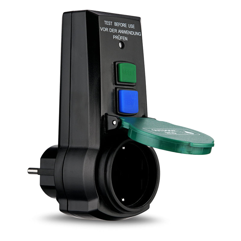 [Australia - AusPower] - REV Ritter 0515494555 RCD Safety Adapter 16 A 0,03 A Black FI Adapter 