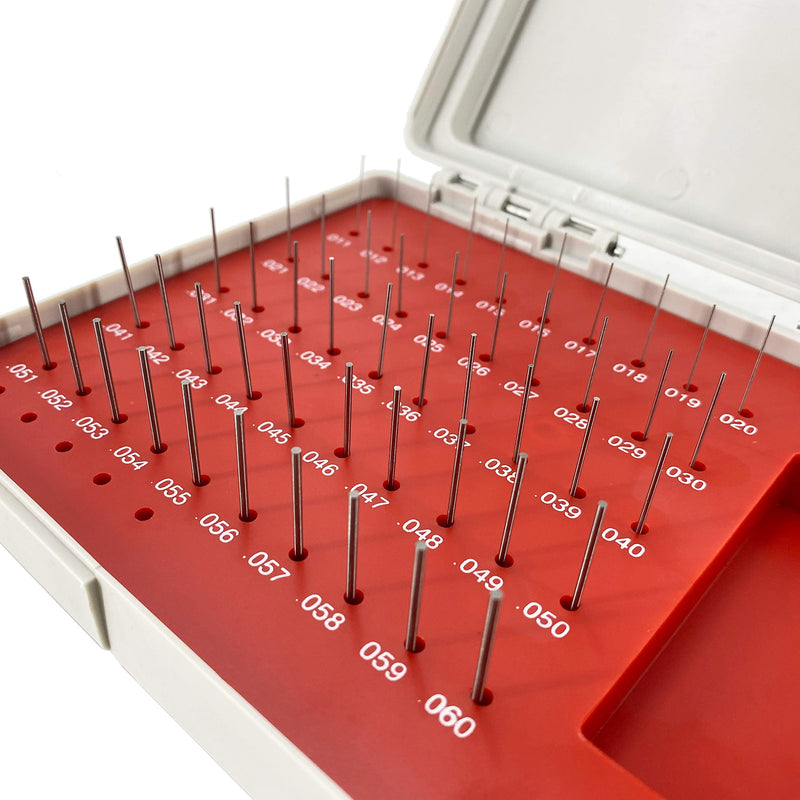 [Australia - AusPower] - TEXALAN(R) Plus Pin Gage Set with Storage Case Steel for Measuring Holes 50pcs 0.011"-0.060" M0 0.011"-0.060" (50pcs) 