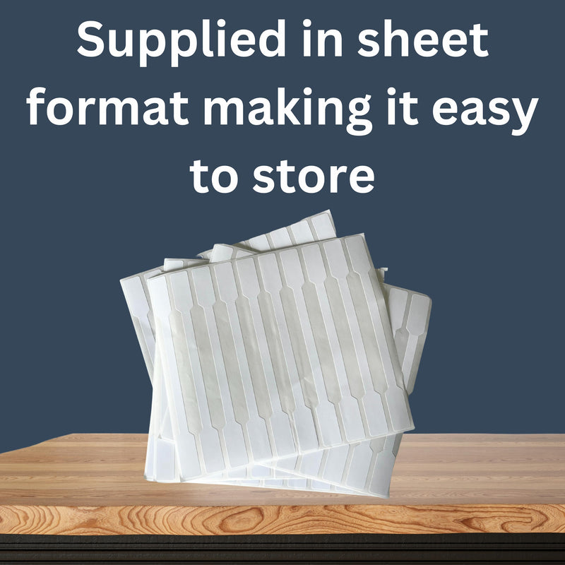 Tamper Evident Stickers - 0.5" x 5.5" Security Labels, 100 Tamper Proof Labels per Pack