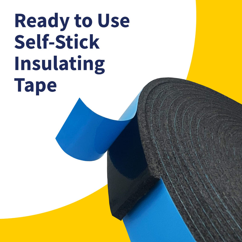 [Australia - AusPower] - Self Adhesive Camper Mount Foam Tape 3/16in x 1 1/4in x 33ft for Truck Shells, RVs, Cars, Boats and Home. Helps Stop Vibrations, Scratches and Squeaks. Seal Around Air Conditioners, Doors and Windows 1 Pack 