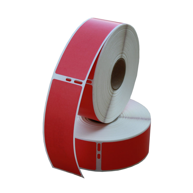 LabelValue LV-30252RED Address Labels Compatible with Dymo LW450 Printers - 1-1/8 x 3-1/2 Inch - Red Direct Thermal Labels - 350 Labels Per Roll - 2 Rolls
