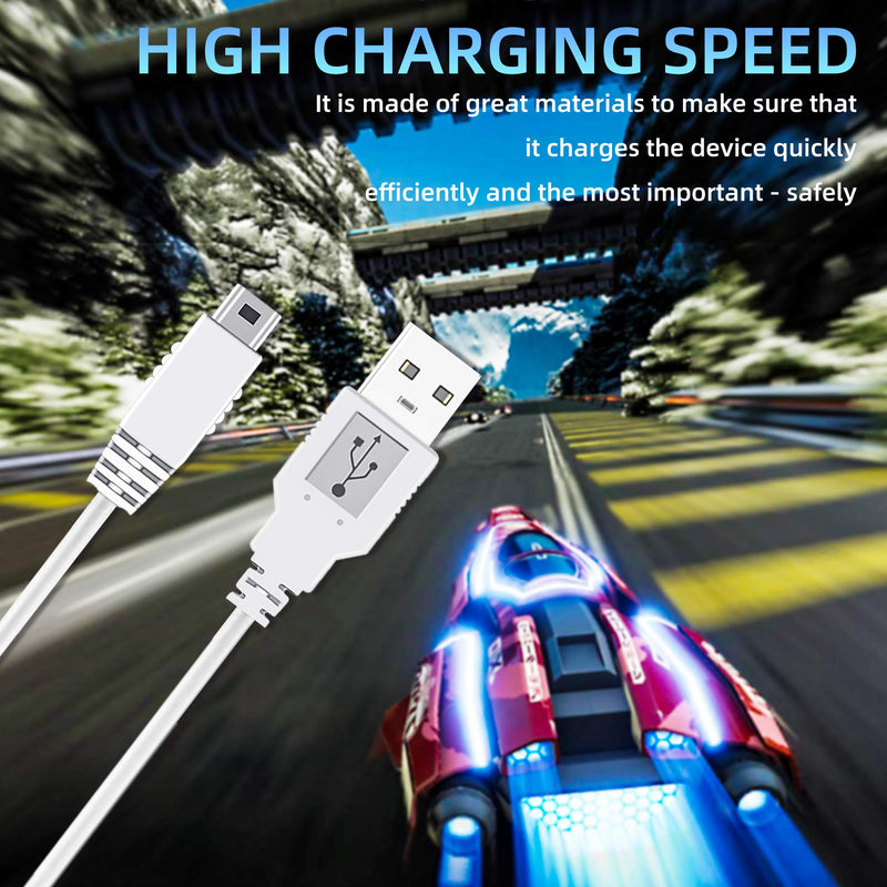 [Australia - AusPower] - 2Pack 10FT Charger Cable for Wii U Gamepad, AC Power Adapter Charger Cord for Nintendo Wii U Gamepad Remote Controller 