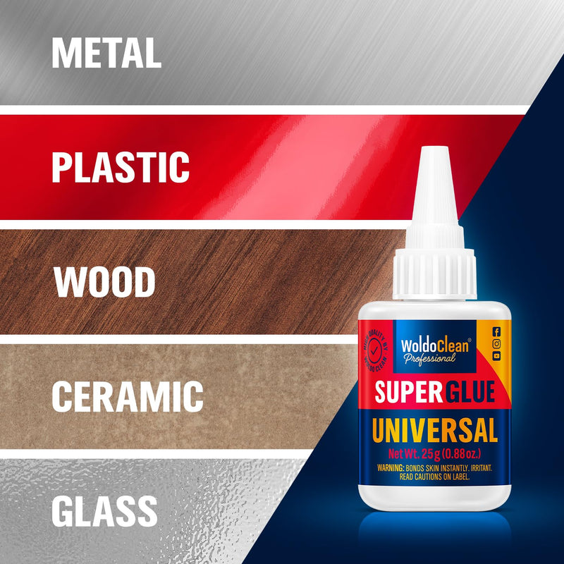 [Australia - AusPower] - Super Glue for All Purpose 25g Extra Strong - Waterproof, Heat-Resistant, Clear Glue with Precise Nozzle 