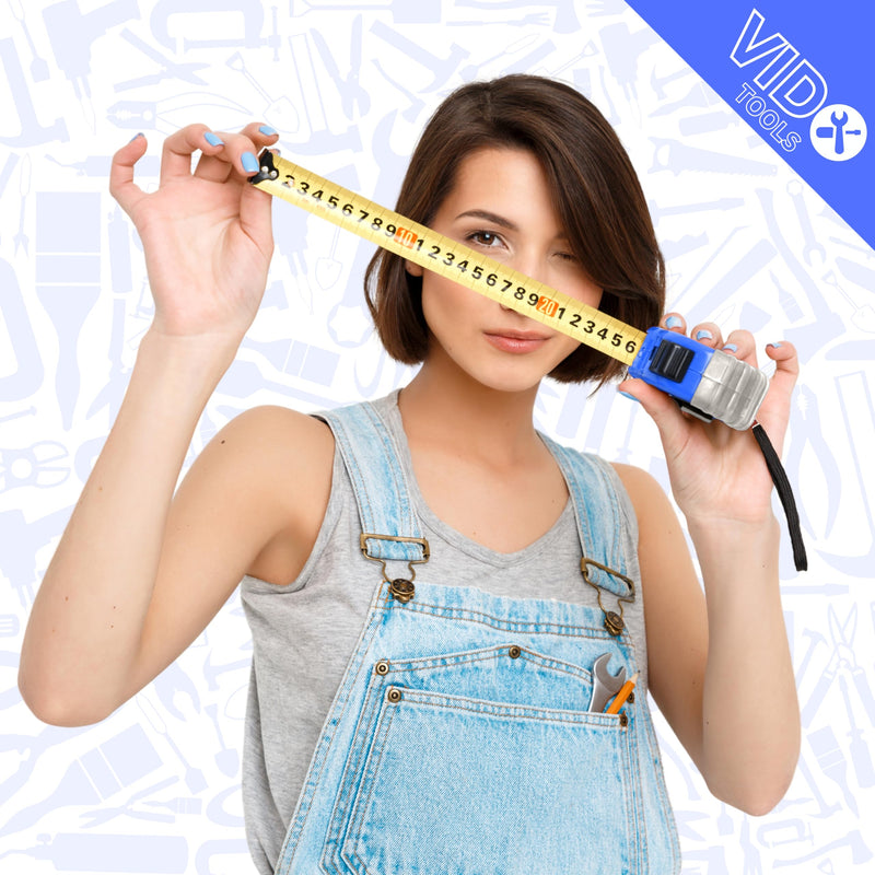 [Australia - AusPower] - Vido Tools Tape Measure 10 m, Robust Tape Measure 10 m, Precise Tape Measure 10 m for Professionals and Hobby Craftsmen, Measuring Tape by Vido Tools 