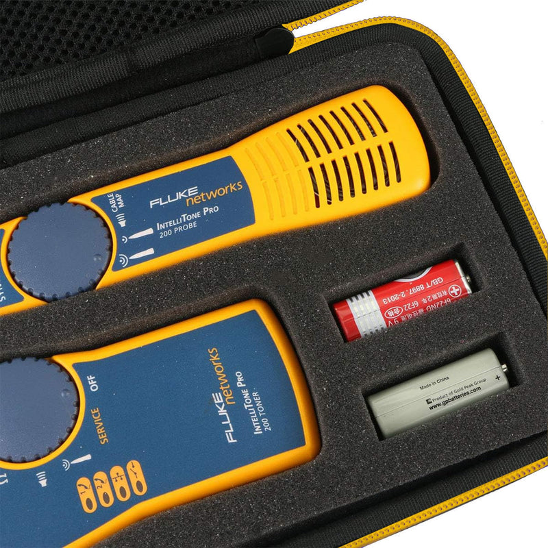 co2CREA Hard Travel Case replacement for Fluke Networks IntelliTone Pro 200 Toner Probe Kit MT-8200-60-KIT