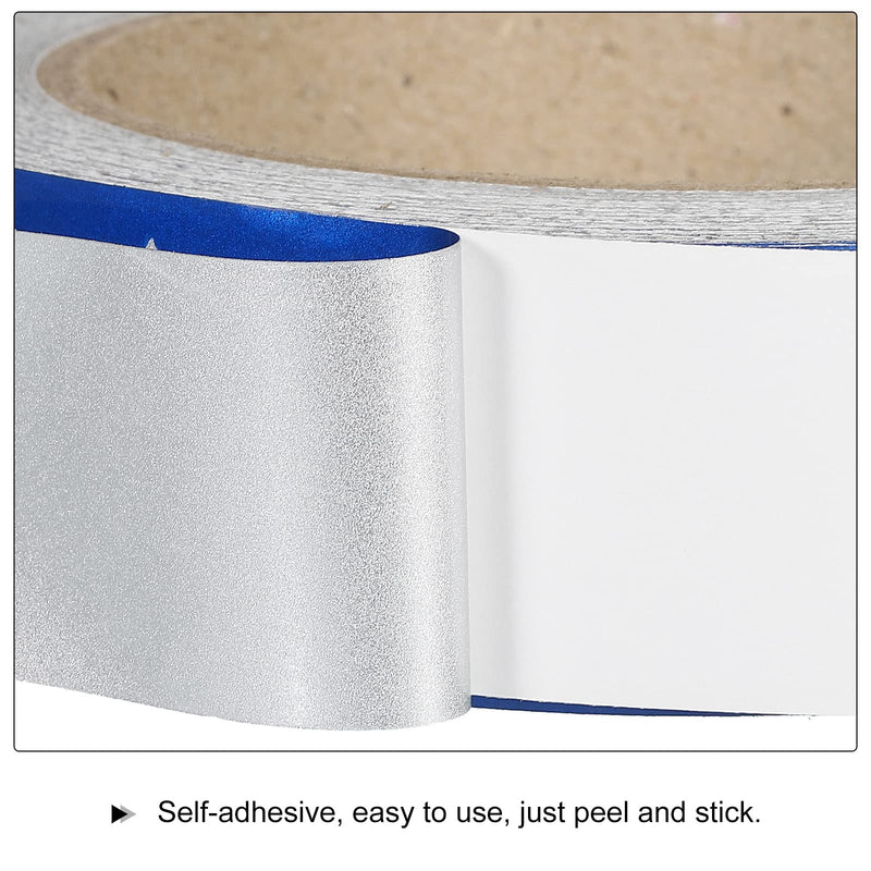 PATIKIL White on Blue Color Arrow Tape Vinyl Stickers Arrow Labels 30mm/1.2" for Pipe Markers, 1 Roll