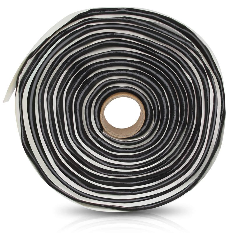 Coitak Butyl Sealant Putty Tape, Diameter 3/8" x 13 Feet Extra Thick Rubber Sealant for Leak Proof RV Repair Window Glass Boat Sealing Patching