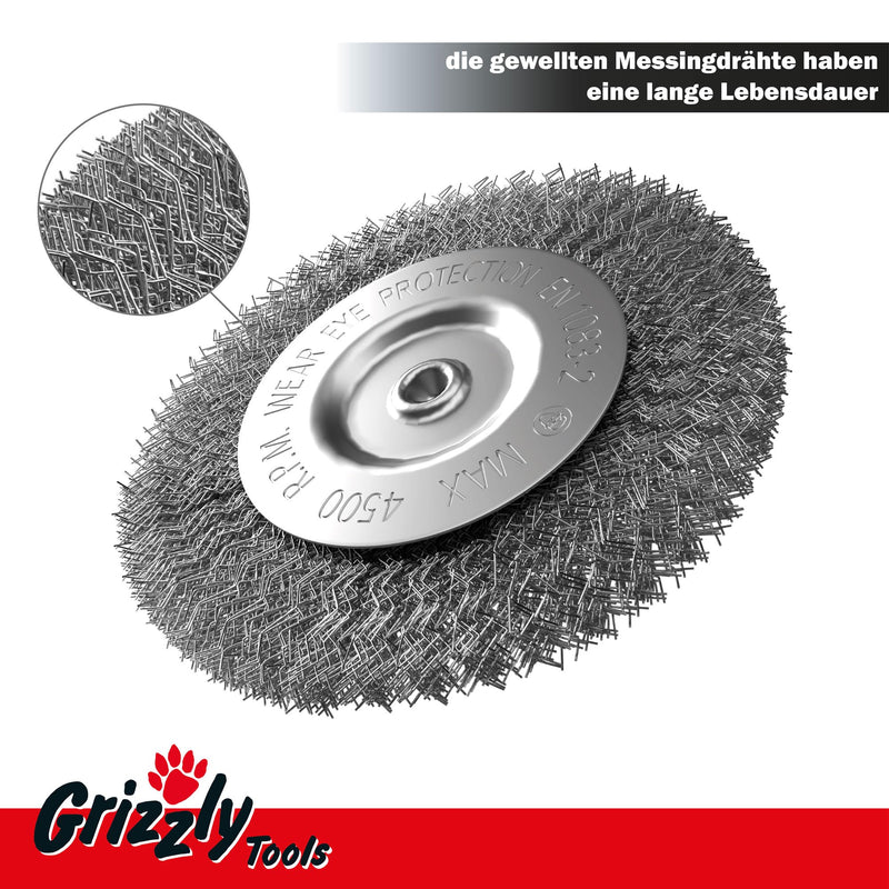 [Australia - AusPower] - Joint Brush Metal Replacement Brush Metal Brush | 2-Piece Weed Brush Set for Grizzly Tools Joint Brush EFB 400 401 402 403 404 | Suitable for AFB 18 Li AFB 18 Lion AFB 1810 Lion Set 