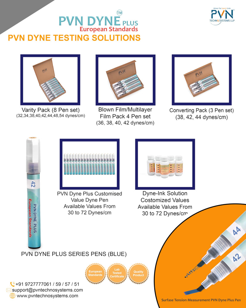 [Australia - AusPower] - PVN DYNE Plus Pen 38 & 42 Dynes/cm [Choice Value Pack] for Surface Tension-Treatment Measurement,Pack of 2, Violet 