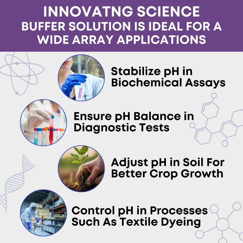 Innovating Science pH 7 Buffer Solution - Ph Up and Down - Ph Calibration Solution Kit - Ph Buffer Calibration Solution - General Hydroponics & Lab Chemicals, Yellow 500mL Ph Kit