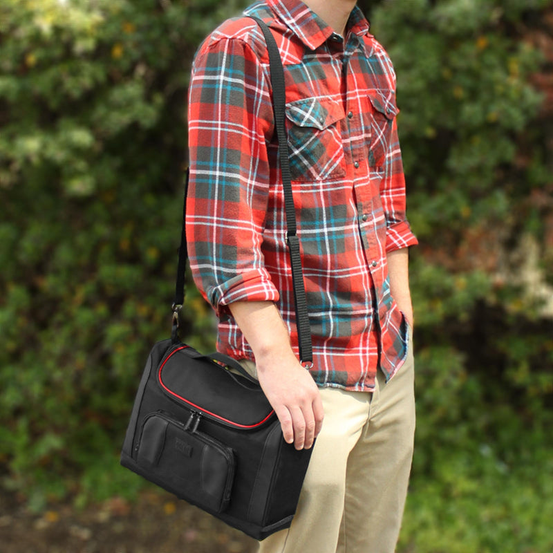 [Australia - AusPower] - USA GEAR Mini Projector Case S7 Pro Portable Projector Bag Carrying Case with Accessory Storage Red 