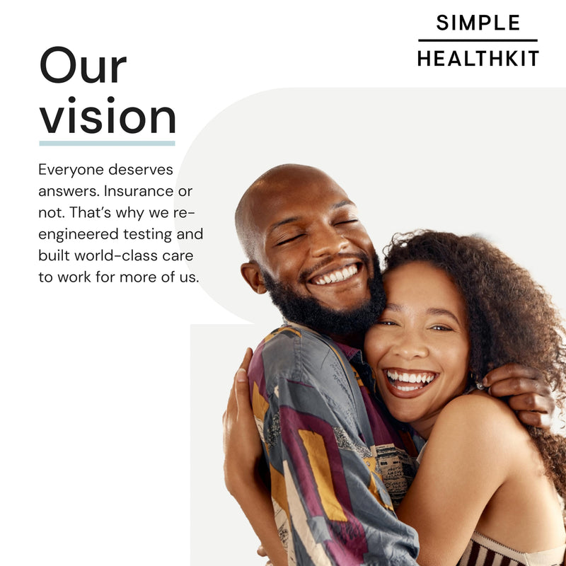 Simple HealthKit At-Home Diabetes Test Kit for Hemoglobin A1c (HbA1c) Levels - A1c Home Test Kit - Free Follow-Up Care & Fast Lab Results