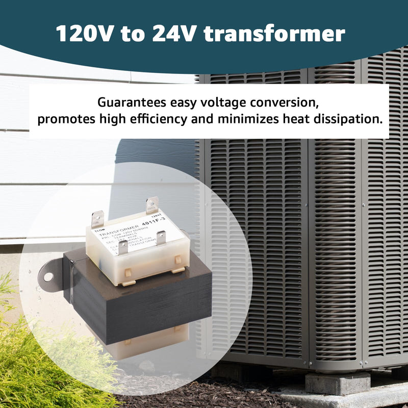 [Australia - AusPower] - 4011F-3 120V to 24V Transformer 40VA for Trane Furnace, Compatible with Furnaces/HVAC Equipment, 24 Volt Furnace Transformer 