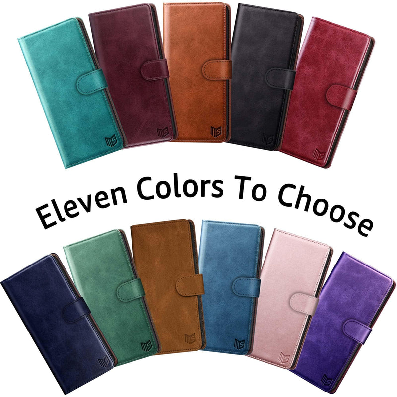 [Australia - AusPower] - SUANPOT for Samsung Galaxy S24 5G Wallet case with RFID Blocking Credit Card Holder,Flip Book PU Leather Protective Cover Women Men for Samsung S24 Phone case Black 