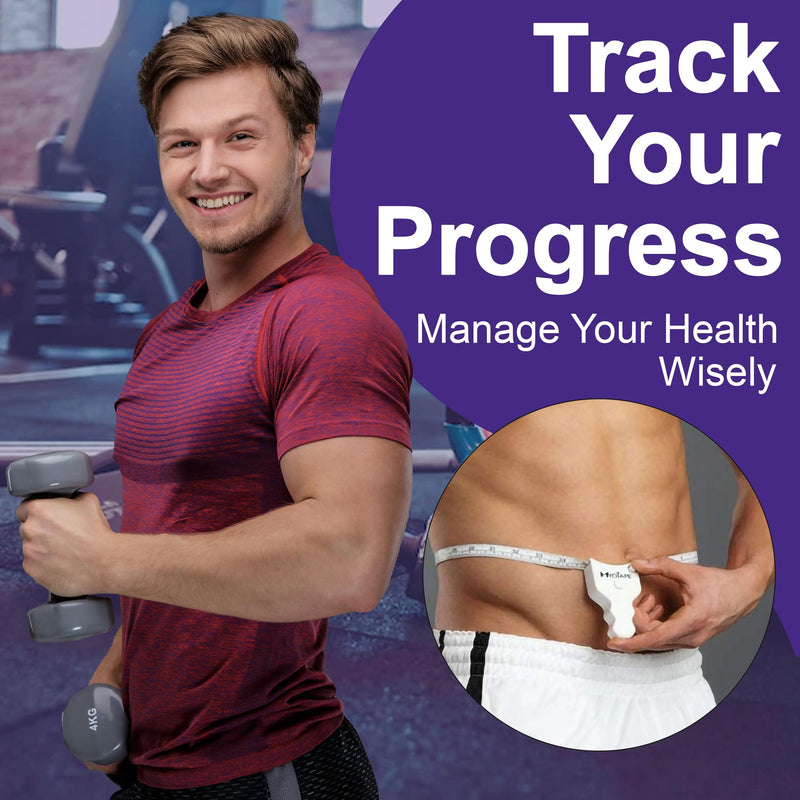 [Australia - AusPower] - MyoTape Body Measure Tape - Arms Chest Thigh or Waist Measuring Tape for Personal Trainer or Home Fitness Goals 