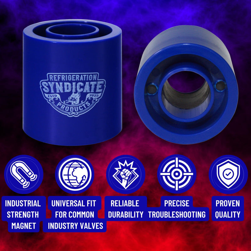 Solenoid Magnet | Solenoid Valve Magnet Tool And Cannister Case | Premium Durability | HVAC Tools | Reversing Valve Magnet | Solenoid Tester | HVACR Troubleshooting