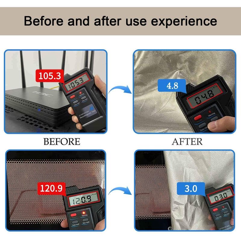 Farday Fabric Farday Cage Military Grade Conductive Material for Fabric Protection EM from Cellular Signal, WiFi, Bluetooth, GPS, Shields RF Signals 44"X108"(3 Yards)
