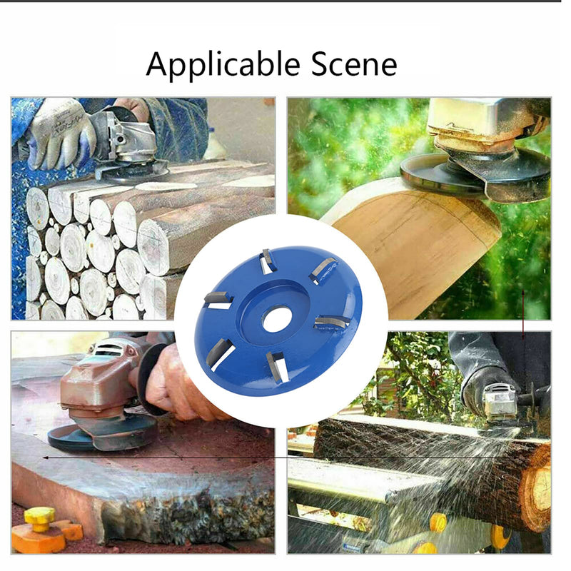 [Australia - AusPower] - Stump Remover, Angle Grinder, Wood Carving Disc, 6 Teeth, Chainsaw, Milling Cutter, Woodworking Knife, Tools, Wood, Turbo Carving Disc, Wood Grinding, Shaping Disc, Sanding Disc (Arc Blade) Arc blade 