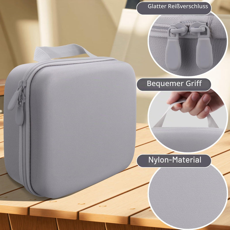 co2CREA Hart Reiseschutzhülle Etui Tasche für Omron X4 X3 X2 M4 M3 M400 Intelli IT Smart Oberarm Blutdruckmessgerät BP5255 und Comfort Manschette,Nur Tasche | EVA-Hartschale, Stoßschutz, Wasserbeständigkeit, Kratzschutz, Fallschutz, bequeme Handschlaufe