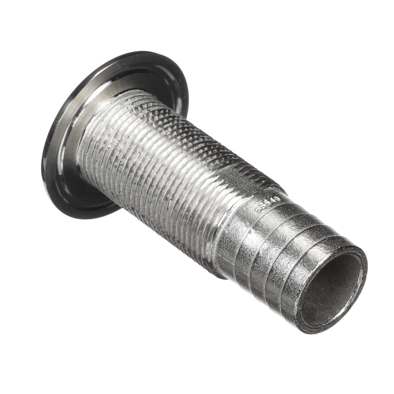 attwood Stainless Steel Barbed Standard Length Straight Thru-Hull 1 1/4-Inch