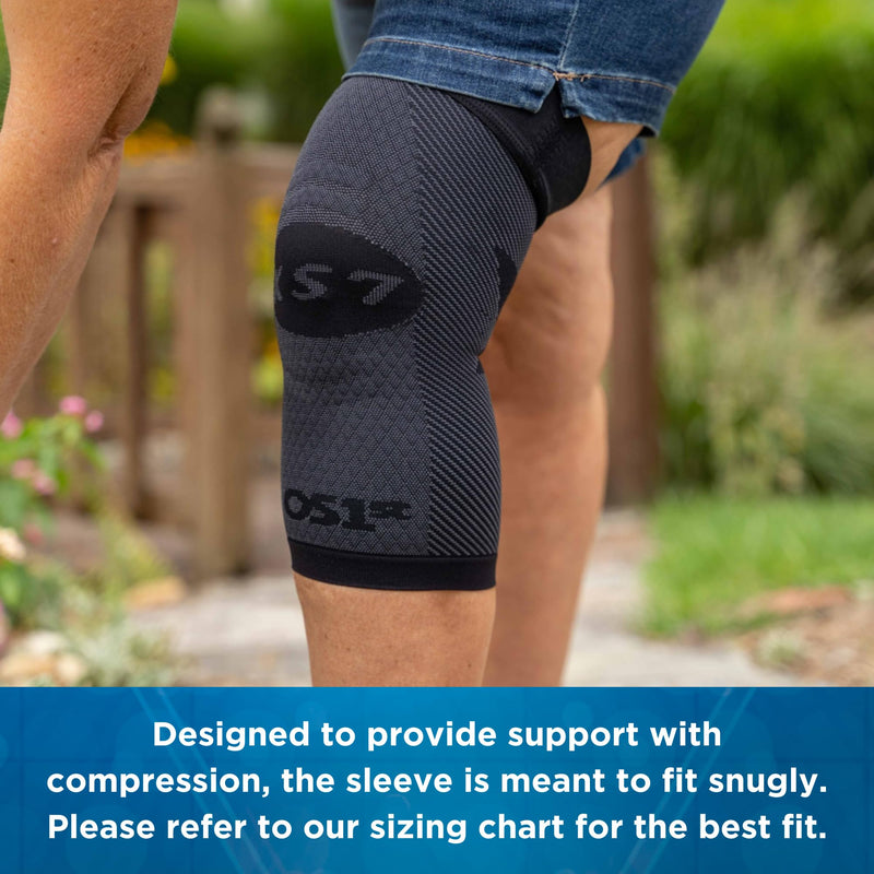 [Australia - AusPower] - OrthoSleeve Compression Knee Brace/Sleeve for ACL, MCL, Injury Recovery, Meniscus Tear, knee pain, aching knees, patellar tendonitis & arthritis Tan Large 