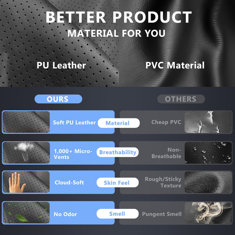 [Australia - AusPower] - Grounding Mat for Bed King Queen Grounding Mattress Pad PU Leather Material with Grounding Cord and Test Pen Earthing Mat for Improved Sleep and Pain Relief (King: 76 * 27") 
