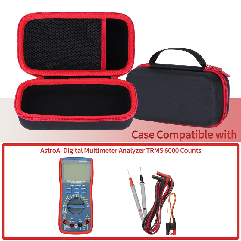 [Australia - AusPower] - Storage Case Compatible with AstroAI Digital Multimeter Analyzer TRMS 6000 Counts Volt Meter Ohmmeter Auto-Ranging Tester 