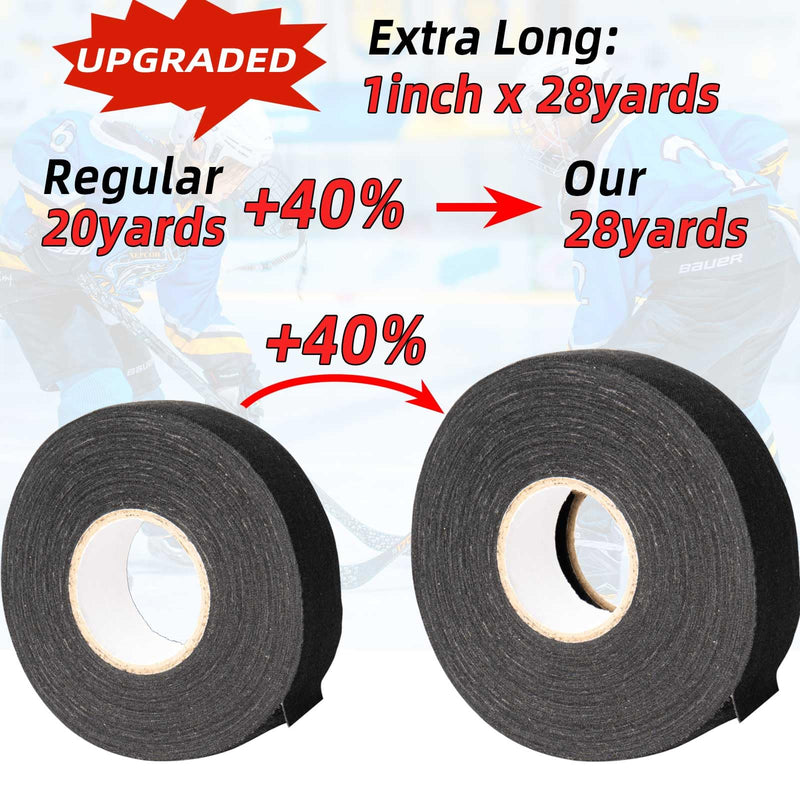 Hockey Tape, Multipurpose Cloth Tape Grip Tape for Lacrosse Stick, Baseball & Softball Bats, Rackets, Pullup Bars, Gardening Tools, Gym, Sports Handle (White) White