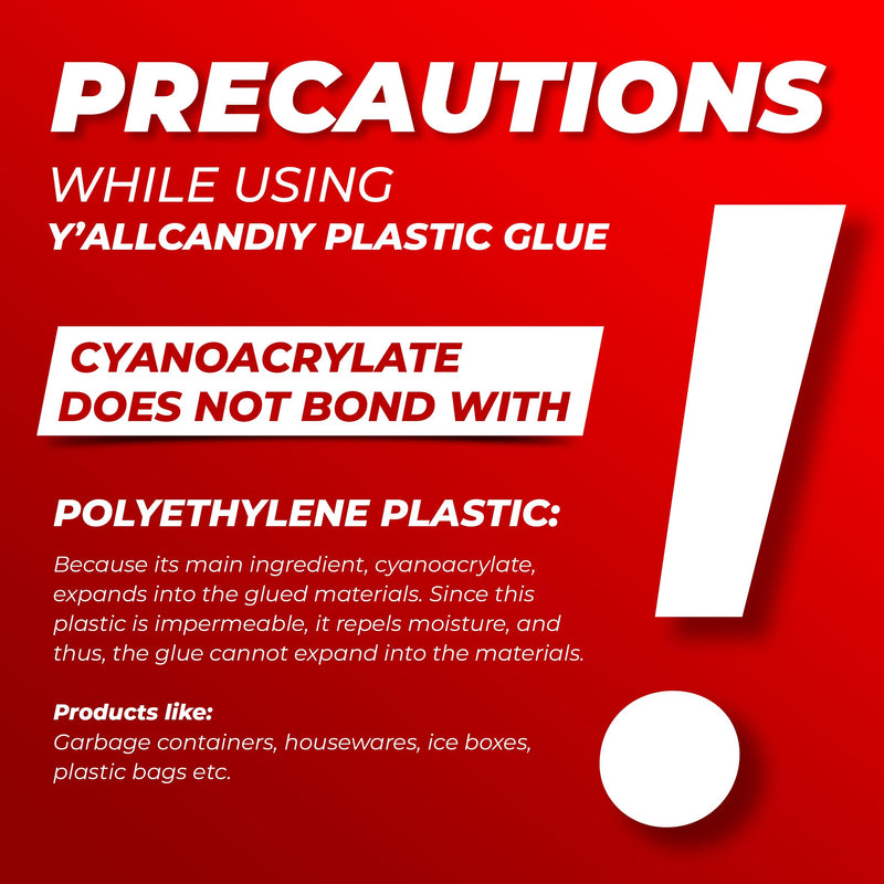 [Australia - AusPower] - Y'allCanDiy Super Glue for Plastic .76 oz, Heavy Duty Plastic Model Glue for Legos and Miniature. Plastic Glue Adhesive for PLA, 3D Printing, Toys, Car, ABS, PVC, DIY Hobby Models Craft Kit Bonding 1 Pack 