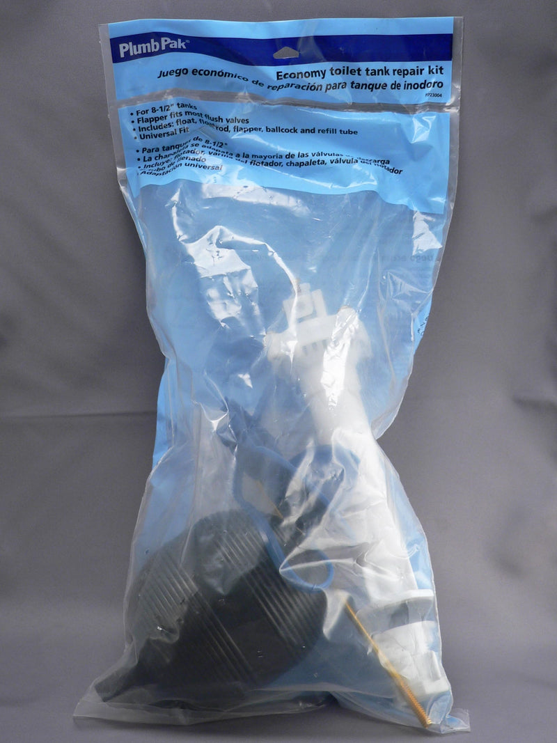 [Australia - AusPower] - Plumb Pak Complete Toilet Repair Kit Fill Valve, Flapper, Float Replacement for 8.5" Tanks 