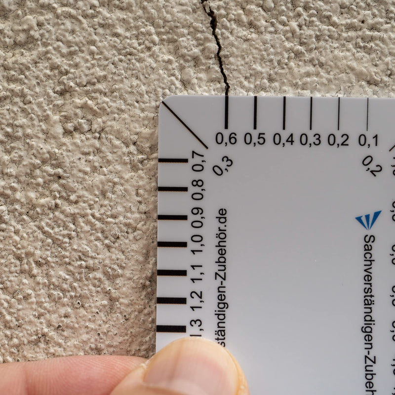 Expert Accessories Crack Monitor as [Practical Tear Card] Set of 2 | Measuring Gauge | Gap Measure Crack Ruler Crack Width Gauge | Crack Width Ruler | Crack Ruler | Expert Classic (2)