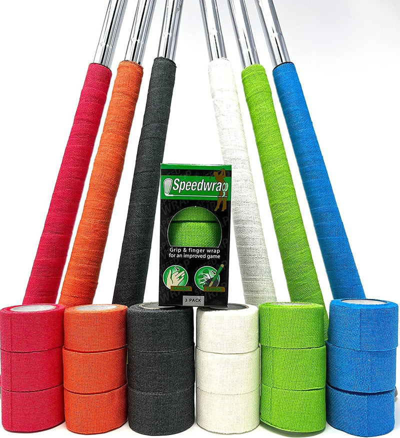 Golf Grip Tape & Finger Wrap – Easily Wraps Over Existing Grip – Protect Hands & Fingers From Raw Spots & Blisters - 1 Inch x 15 Feet (3 Rolls) White