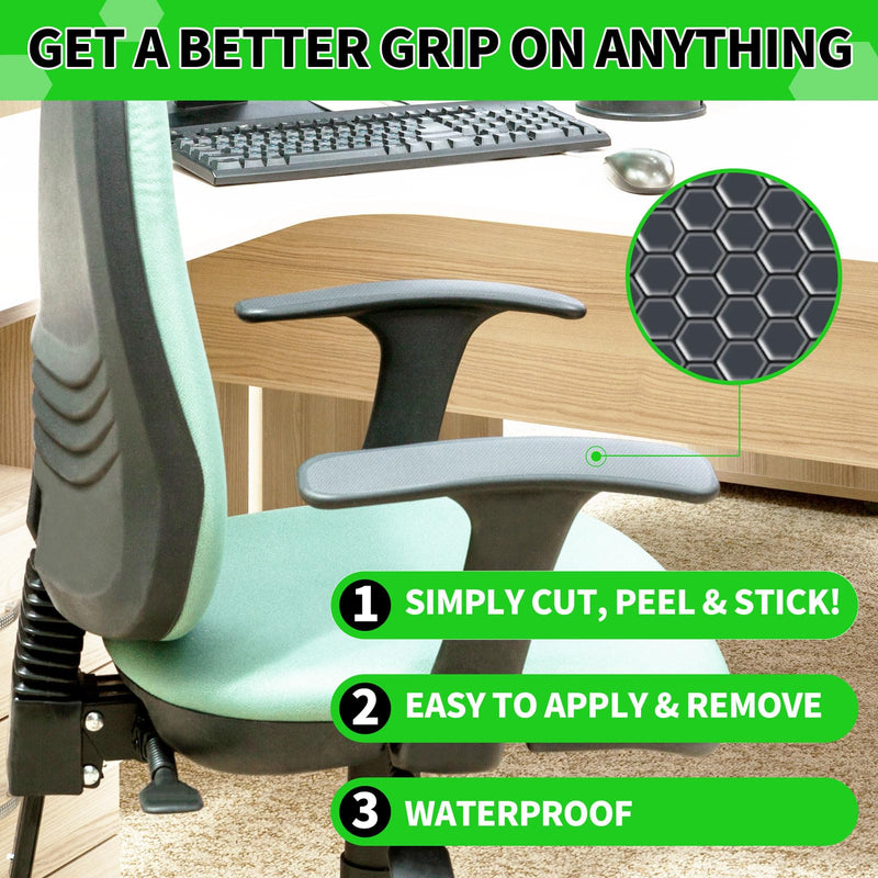 Maylanny Rubber Grip Tape Strips, 7.9 x 2 Ultra-Thin Strong Adhesive Non-Slip Strips for Indoor & Outdoor Use - Customizable, Versatile, and Comfortable Anti-Slip Solution (Clear, 8 PCS) 7.9" x 2" Clear