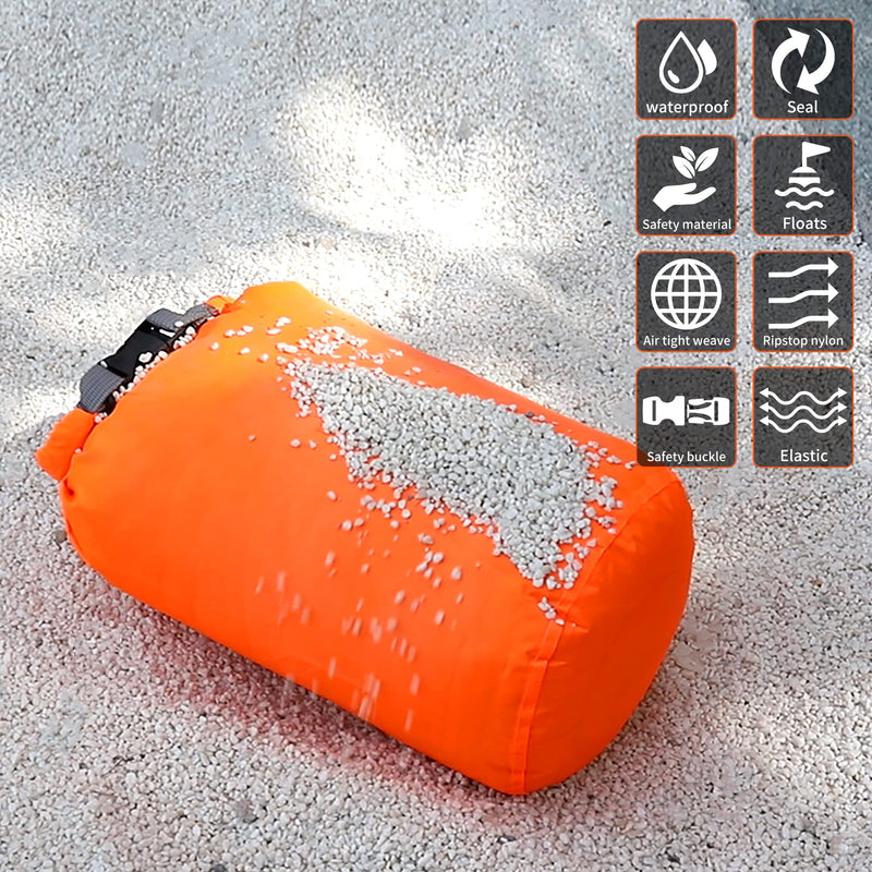 Desoto Waterproof Dry Bag 2 packs, 2L/5L/10L/20L/40L/70L Dry Sack Lightweight Portable, Dry Storage Bag to Keep Gear Dry Clean for Kayaking, Gym, Hiking, Swimming, Camping Blue 70L