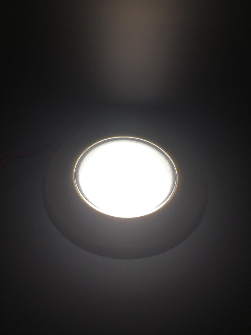 Pactrade Marine RV Boat Pontoon Red Green Blue White LED Courtesy Ceiling Light White Plastic Housing Glare Free Illumination Lens Energy Saving12V DC (Surface/Flush Mount) Surface / Flush Mount