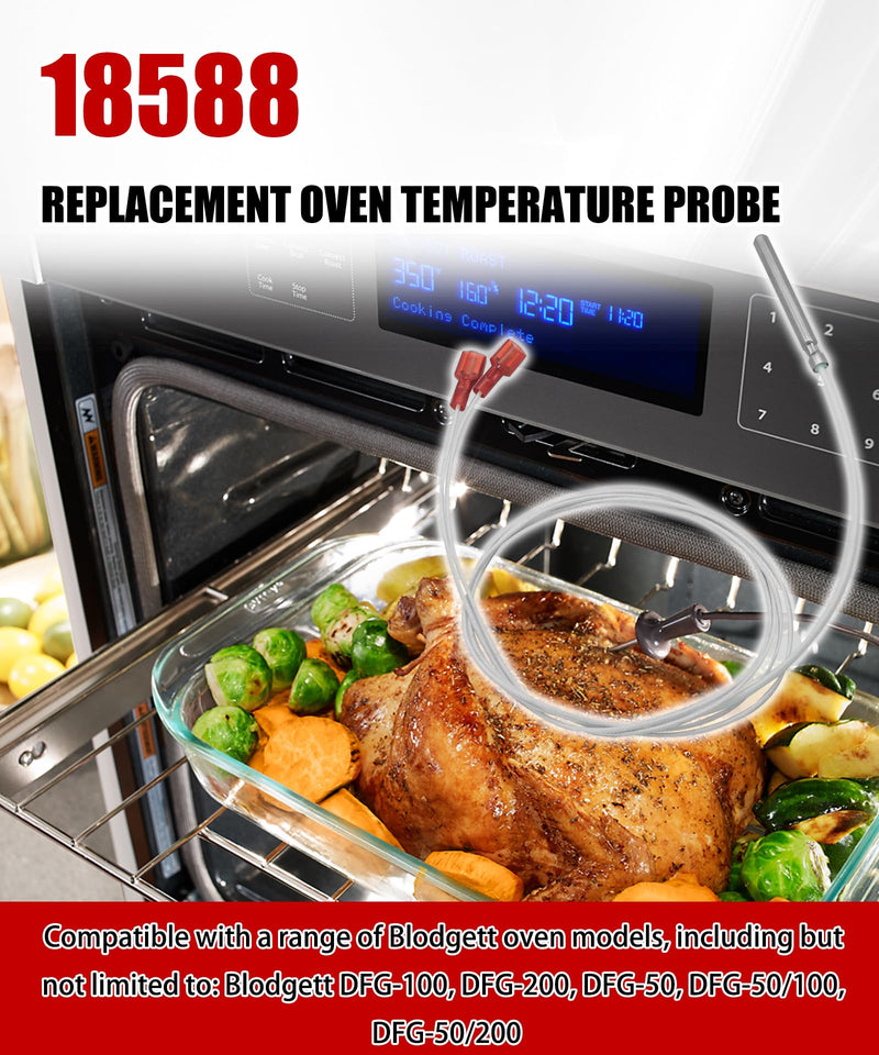 [Australia - AusPower] - 18588 Oven Temperature Probe Replacement Fits for A Range of Blodgett Oven Models,Compatible with Blodgett DFG-100,DFG-200,DFG-50,DFG-50/100,DFG-50/200 