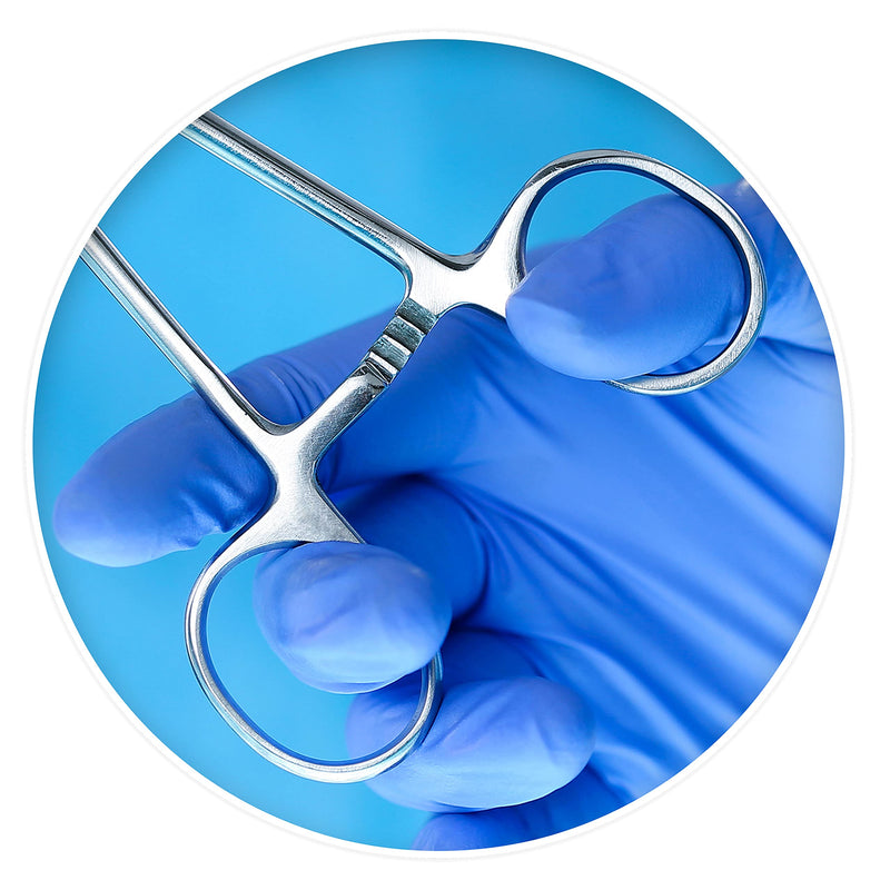 [Australia - AusPower] - SURGICAL ONLINE 10-Pack Straight 5-Inch Mosquito Hemostat Locking Forceps, Stainless Steel 