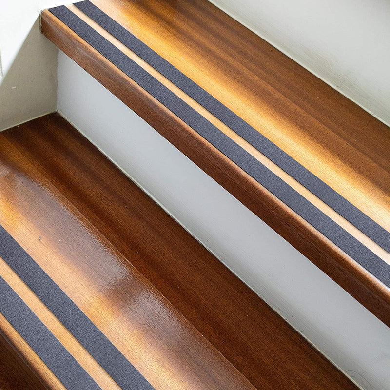 QILIMA Anti Slip Tape, Grip Tape for Stairs, Stair Grips Non Slip for Skateboards, Outdoor Adhesive Stair Grip Tape for Step Treads,Waterproof Black Grip Tape, 2inx33ft,2 Pack