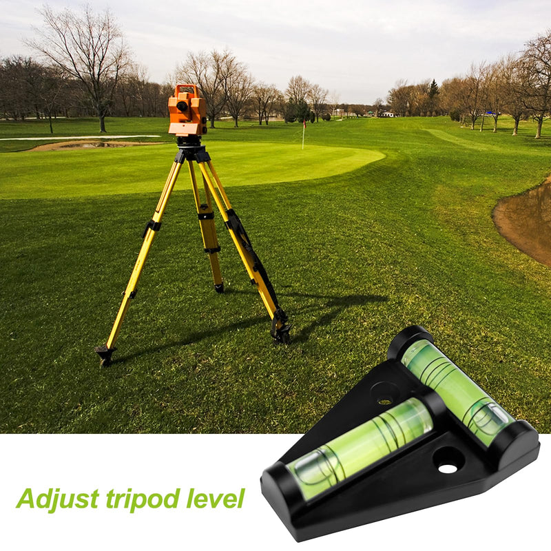 [Australia - AusPower] - Lectorias Spirit Level (6 Pieces), Magnetic Cross Spirit Level, Camping Motorhome Gadgets, Mini Spirit Level Caravan, T-Spirit Level Black, for Furniture, Trailers, Tripods, Camera Equipment 