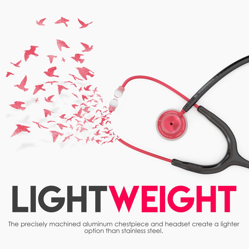[Australia - AusPower] - MDF Instruments Acoustica Lightweight Stethoscope for Doctors, Nurses, Students + MDF LUMiNiX Illuminator Medical Professional Diagnostic Penlight 