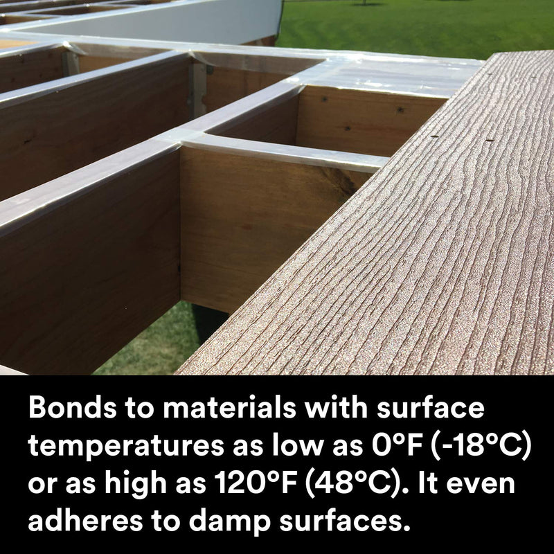 3M Deck and Joist Flashing Tape 8047, 3 in x 75 ft, Waterproof Joist Tape for Decking with Adhesive Backed for a Weather Moisture Barrier for Decks, Joists, Posts, Ledger Boards