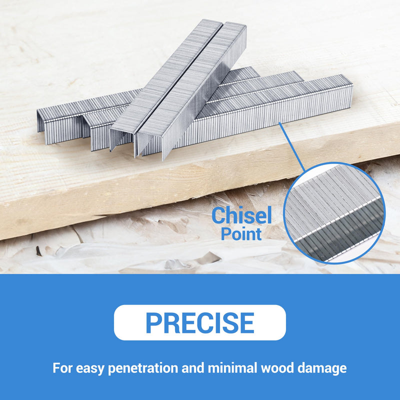 [Australia - AusPower] - meite T50 Staples, 1/4 Inch Heavy Duty Staples for Staple Gun, 20 Gauge 3/8 Inch Crown Galvanized Upholstery Staples Staple Gun Staples (1,512 Counts) 1 Pack (1,512 Counts) 