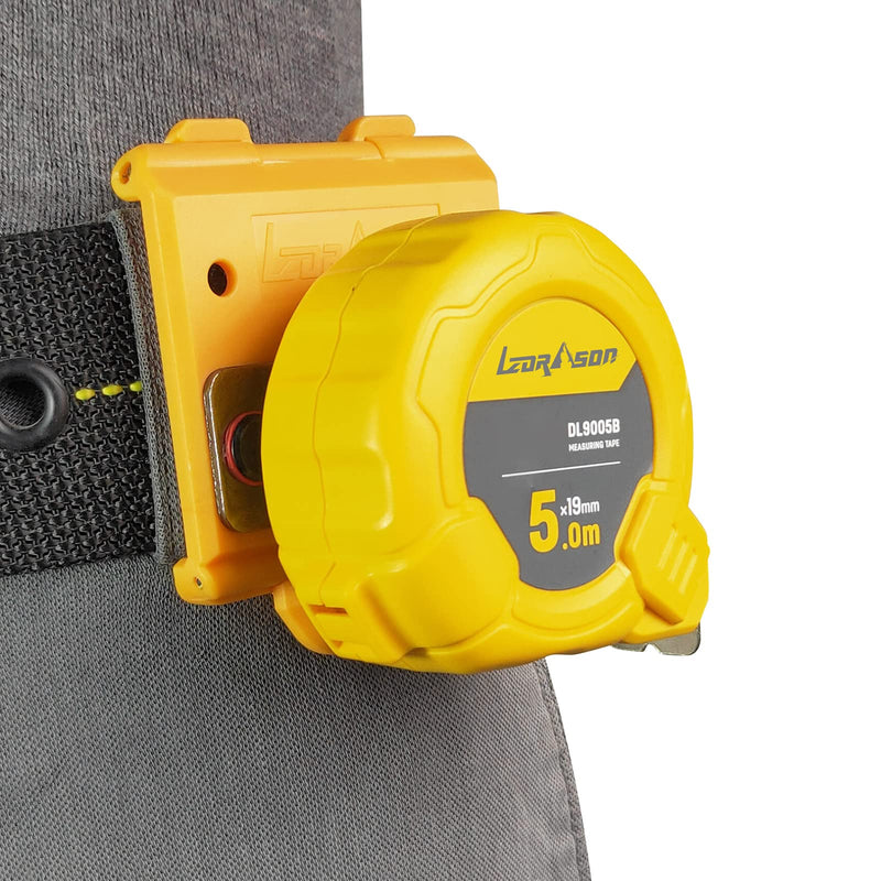 Tape Measure Holder, Drill Holster, Tactical Cordless Tool Belt Clip Holder, Holster with Belt Clip Hook,Small Electrician Tool Pouch with Clip Holster. Yellow Tape Measure Holder