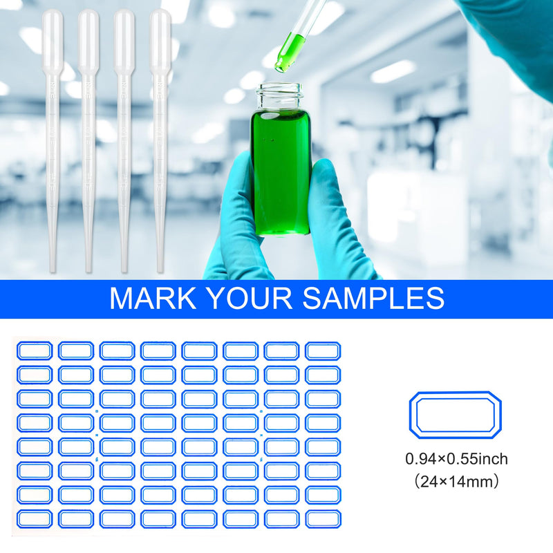 [Australia - AusPower] - 10PCS 4ml Clear Glass Vials with Screw Caps and PE pad, 1 Dram Small Lab Sample Vials with Lids, Leak-Proof Liquid Storage Empty Vial (with Droppers and Marker Stickers) 4ml-10pcs 
