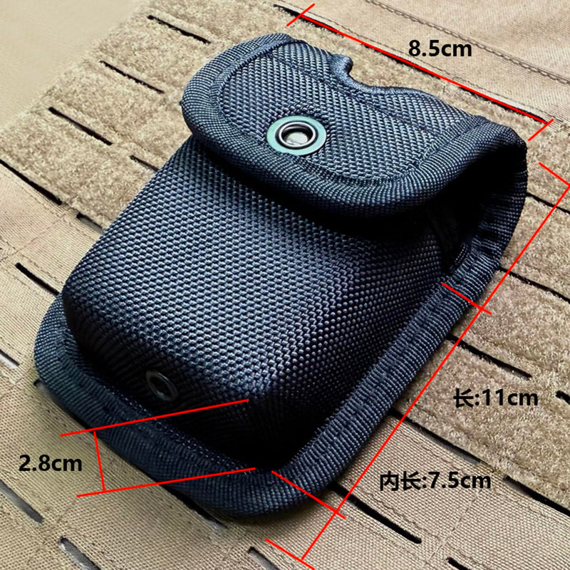 Molded Pager/Glove Pouch, Nylon Molded Latex Glove Pouch for Duty Belt,EMT Pager Holder for Most Compact pagers or Latex Gloves,Snap Closure